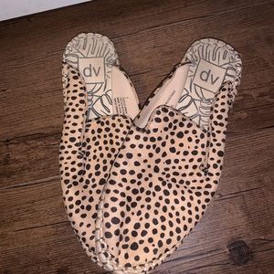 tan/black slip on mules